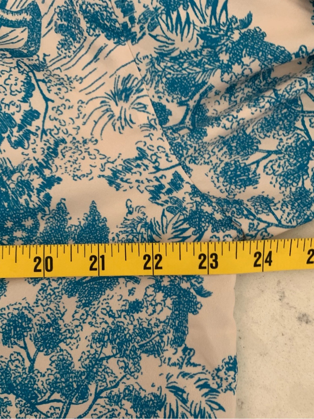 Commense Blue and Cream Button-Down Top NWT - L - Picture 8 of 9